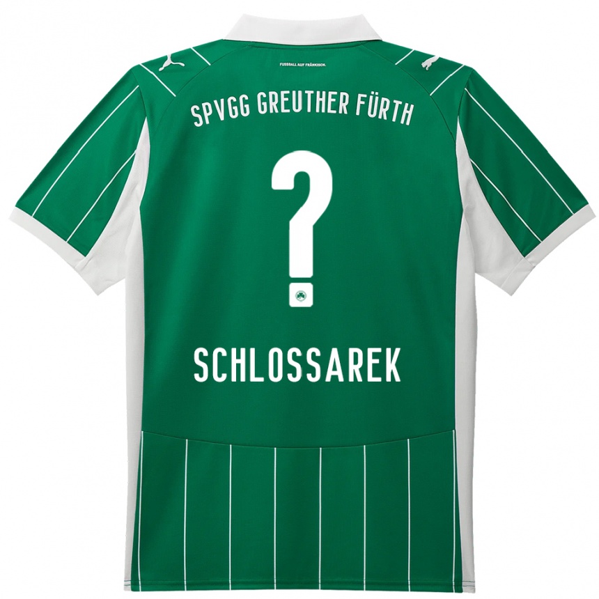 ילדים כדורגל Nadja Schlossarek #0 ירוק לבן הרחק ג'רזי 2025/26