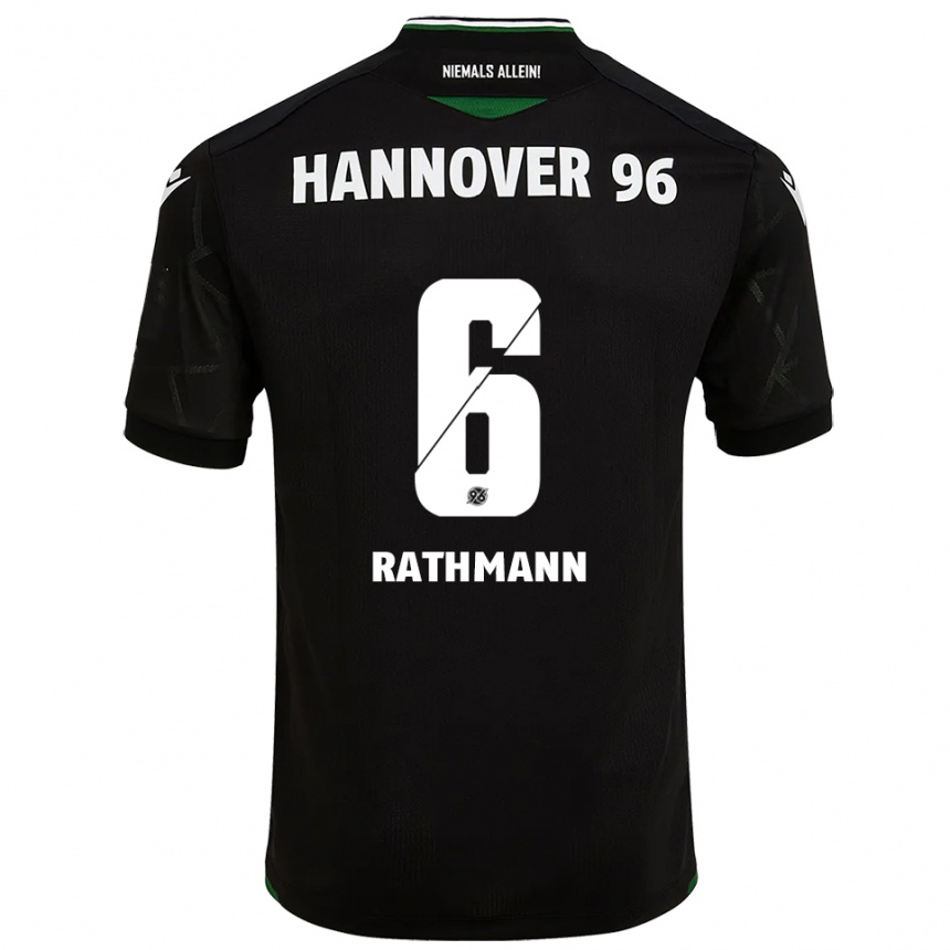 ילדים כדורגל Lena Rathmann #6 שחור ירוק הרחק ג'רזי 2025/26