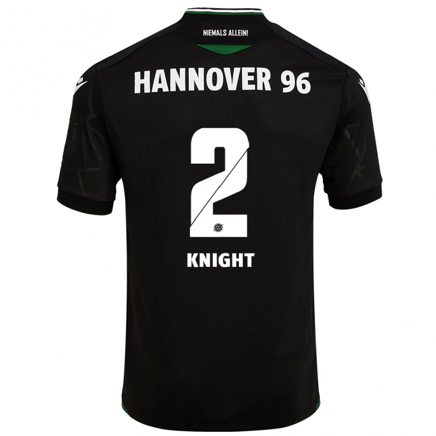 ילדים כדורגל ג'וש נייט #2 שחור ירוק הרחק ג'רזי 2025/26