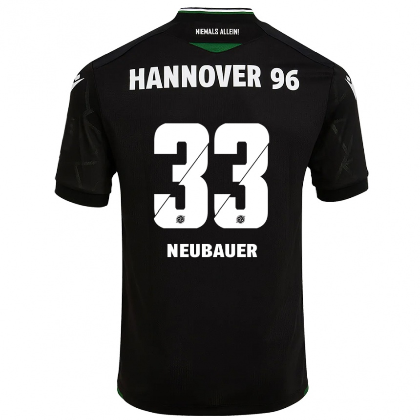 ילדים כדורגל מוריס נויבאואר #33 שחור ירוק הרחק ג'רזי 2025/26