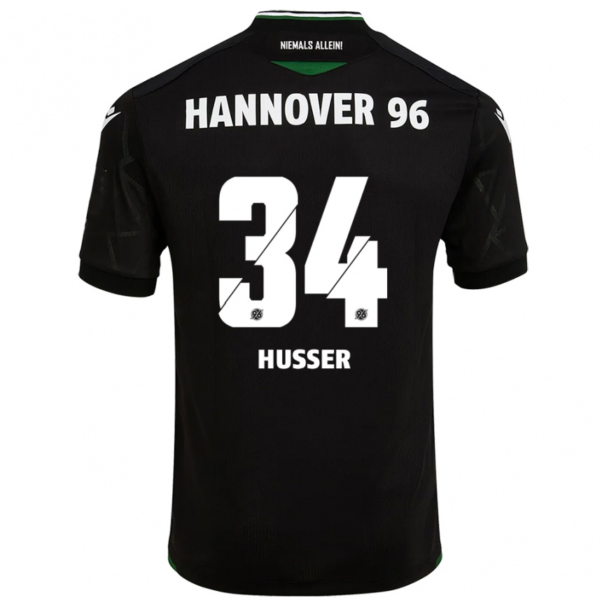 ילדים כדורגל דניס האסר #34 שחור ירוק הרחק ג'רזי 2025/26