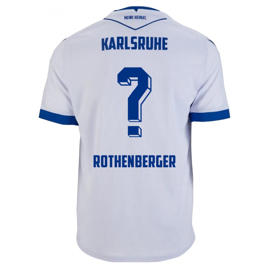 ילדים כדורגל פוליינה רוטנברגר #0 לבן כחול הרחק ג'רזי 2025/26