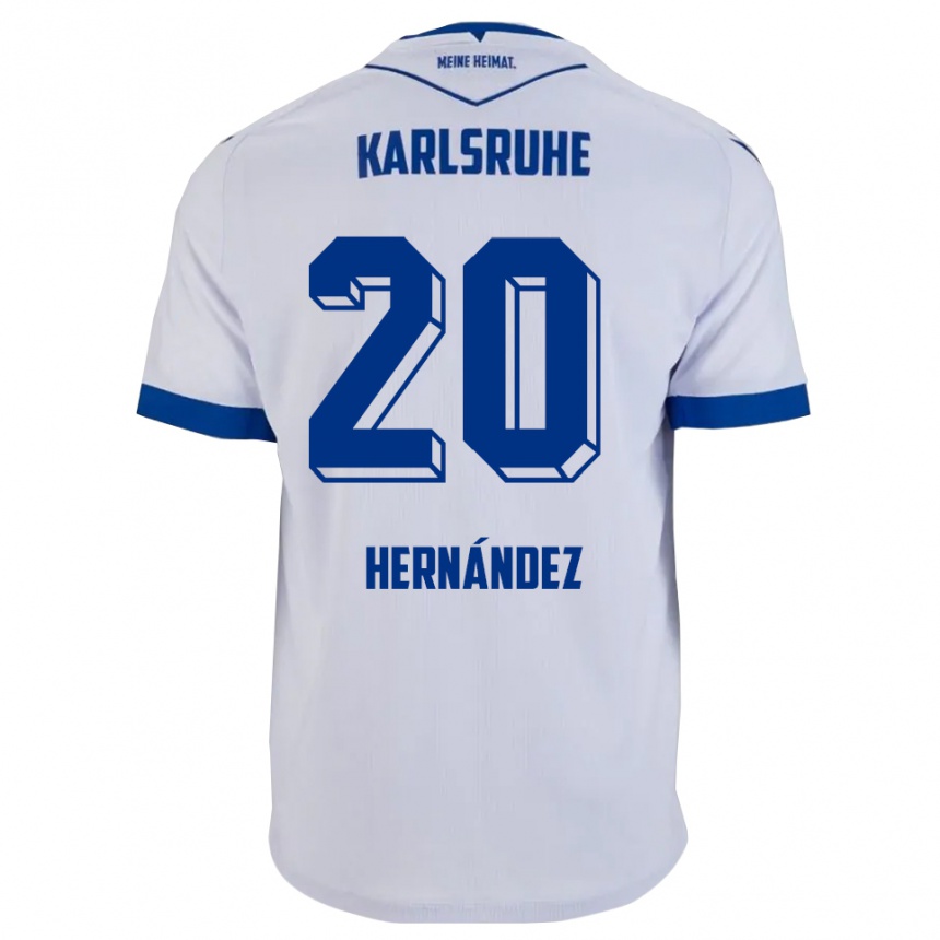 ילדים כדורגל מרקו הרננדס #20 לבן כחול הרחק ג'רזי 2025/26