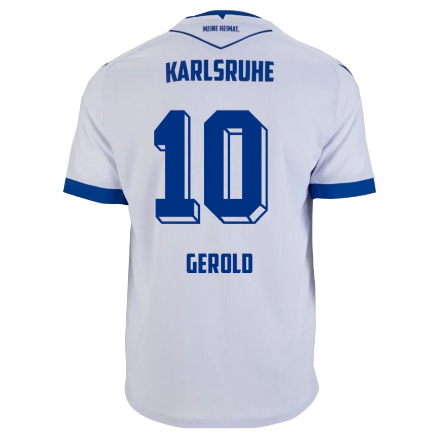 ילדים כדורגל ג׳וליאן ג׳רולד #10 לבן כחול הרחק ג'רזי 2025/26