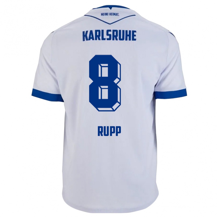 ילדים כדורגל נואה רופ #8 לבן כחול הרחק ג'רזי 2025/26