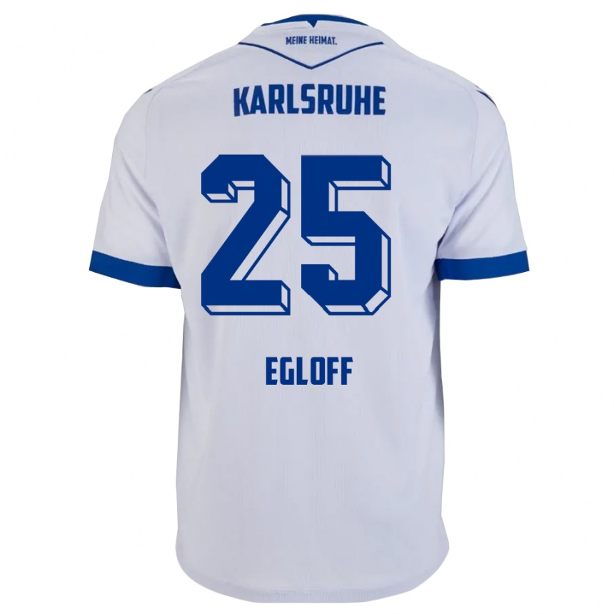 ילדים כדורגל ליליאן אגלוף #25 לבן כחול הרחק ג'רזי 2025/26