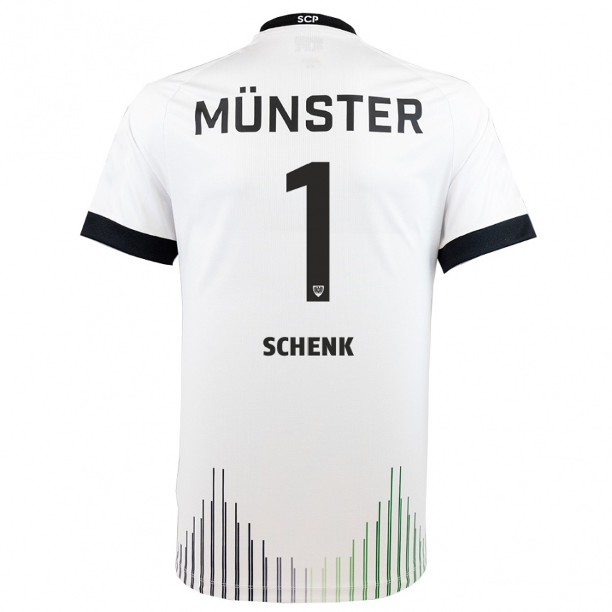 ילדים כדורגל יוהנס שנק #1 לבן שחור הרחק ג'רזי 2025/26