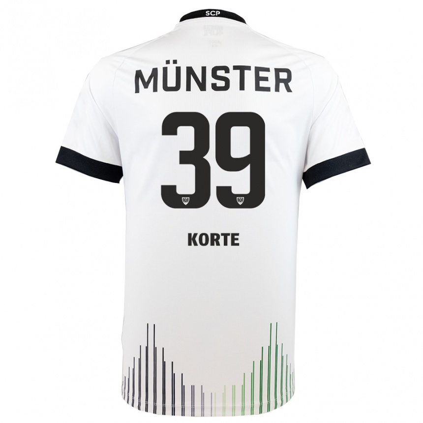 ילדים כדורגל ג׳אקוב בנג׳מין קורט #39 לבן שחור הרחק ג'רזי 2025/26