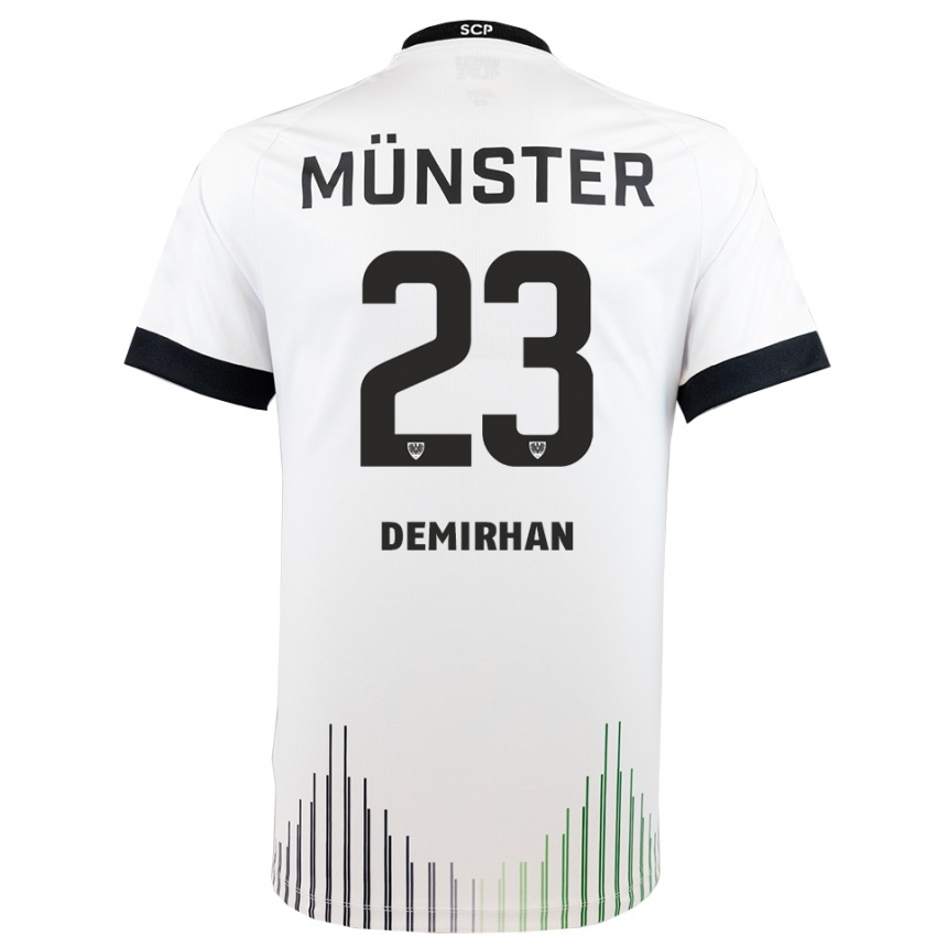 ילדים כדורגל מיקאיל דמירהאן #23 לבן שחור הרחק ג'רזי 2025/26