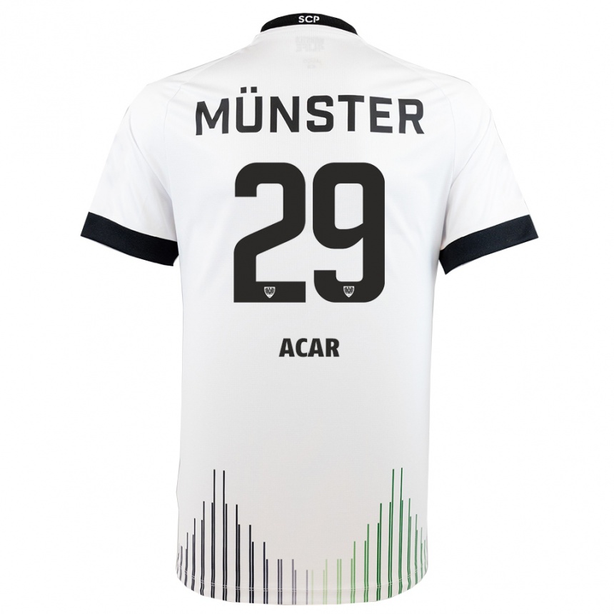 ילדים כדורגל ריאן עכאר #29 לבן שחור הרחק ג'רזי 2025/26