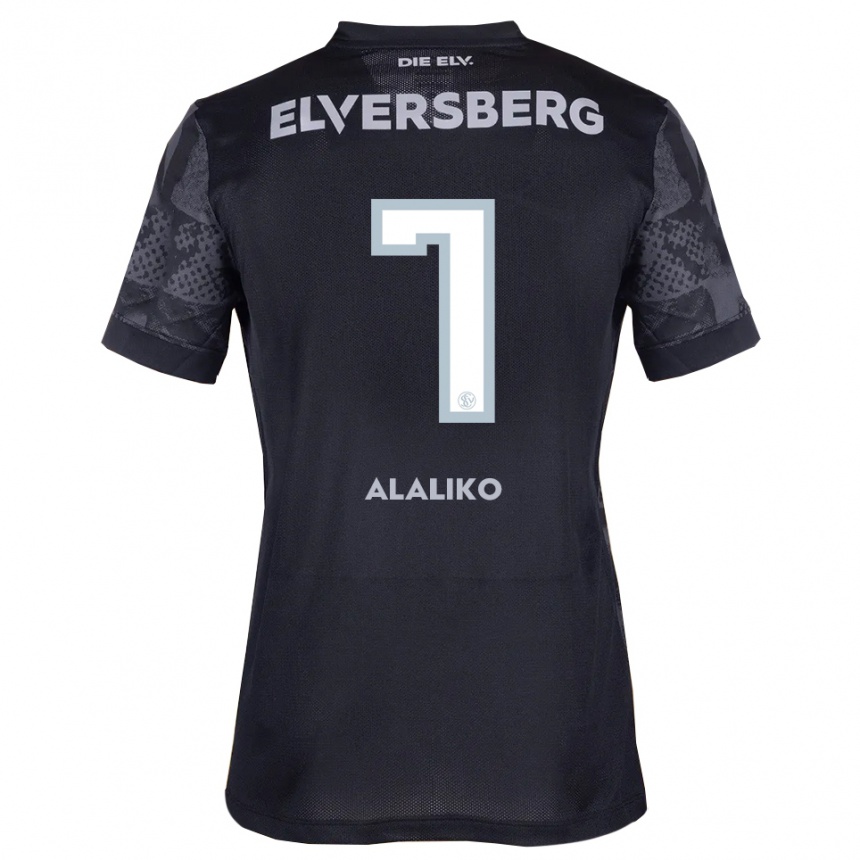 ילדים כדורגל Alan Alaliko #7 שחור אפור הרחק ג'רזי 2025/26