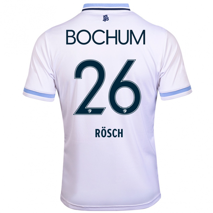 ילדים כדורגל רומריו רוש #26 לבן תכלת הרחק ג'רזי 2025/26