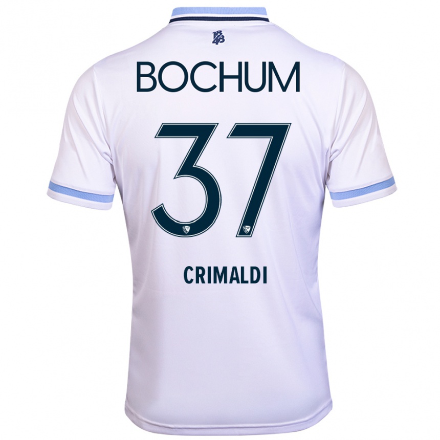 ילדים כדורגל אלסנדרו קרימלדי #37 לבן תכלת הרחק ג'רזי 2025/26