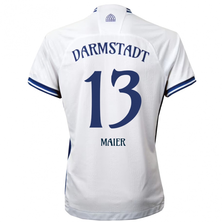 ילדים כדורגל מרצ׳לו מאייר הינוז'וסה #13 לבן כחול הרחק ג'רזי 2025/26