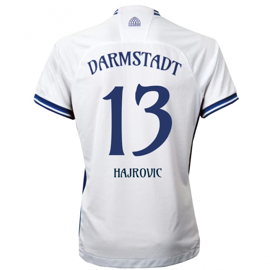 ילדים כדורגל Vahid Hajrovic #13 לבן כחול הרחק ג'רזי 2025/26