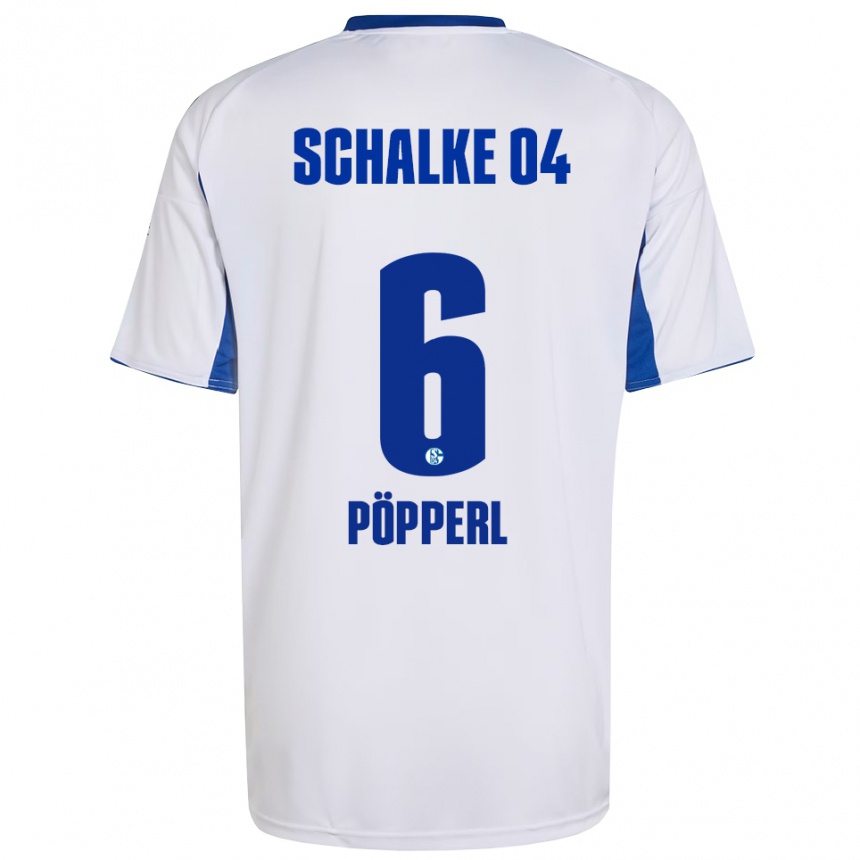 ילדים כדורגל פאול פפרל #6 לבן כחול הרחק ג'רזי 2025/26