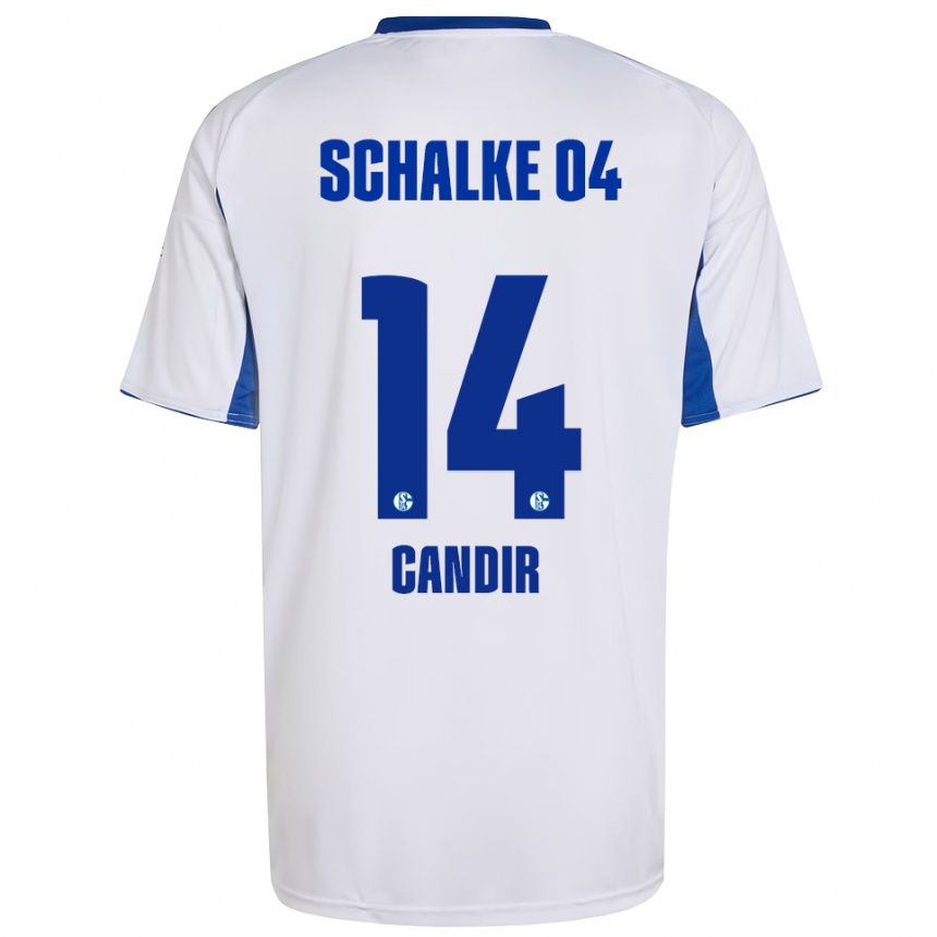 ילדים כדורגל Noah Candir #14 לבן כחול הרחק ג'רזי 2025/26