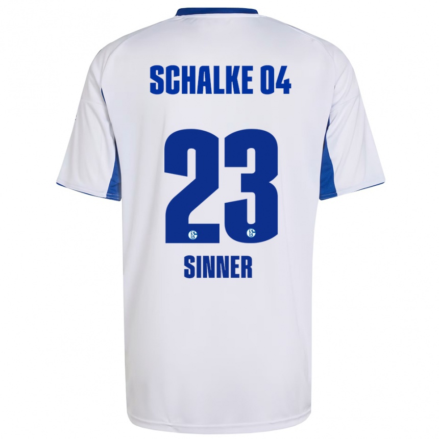 ילדים כדורגל Tiffany Sinner #23 לבן כחול הרחק ג'רזי 2025/26