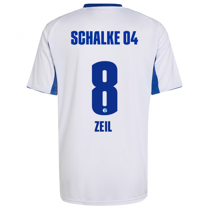 ילדים כדורגל אמיל צייל #8 לבן כחול הרחק ג'רזי 2025/26