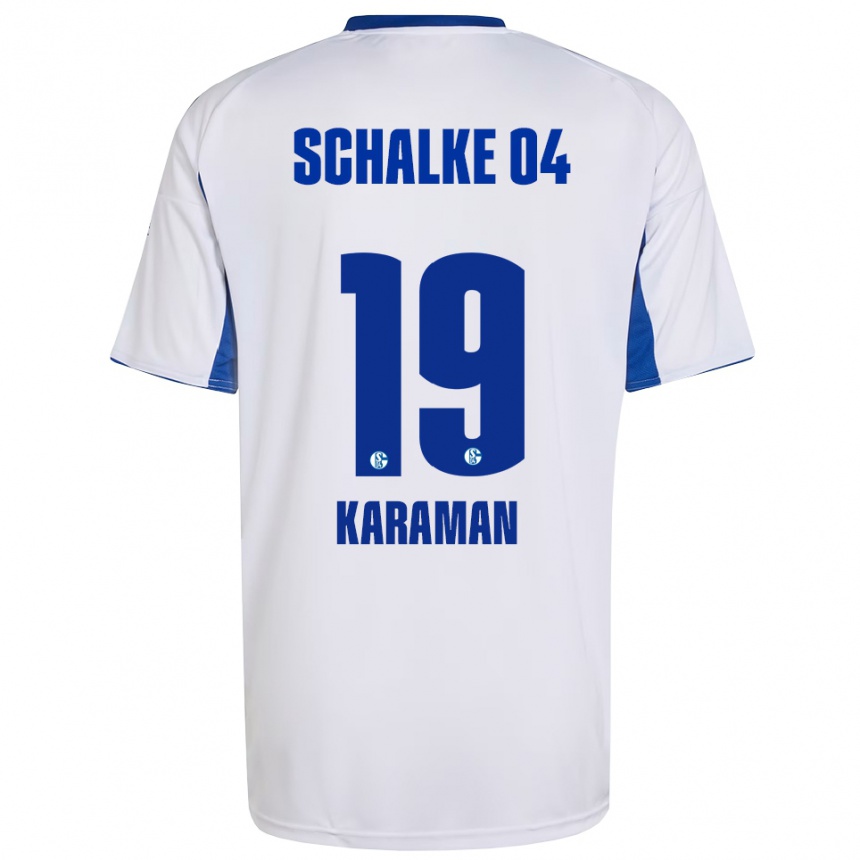 ילדים כדורגל קינאן קרמן #19 לבן כחול הרחק ג'רזי 2025/26