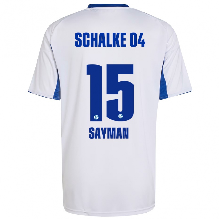 ילדים כדורגל קייהאן קנדאל סיימן #15 לבן כחול הרחק ג'רזי 2025/26