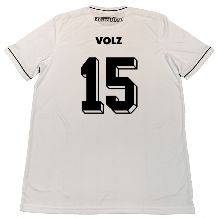 ילדים כדורגל אנדריי וולץ #15 לבן שחור הרחק ג'רזי 2025/26