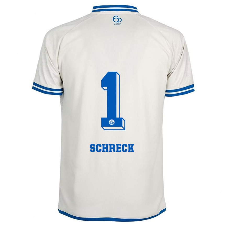 ילדים כדורגל Til Schreck #1 לבן כחול הרחק ג'רזי 2025/26