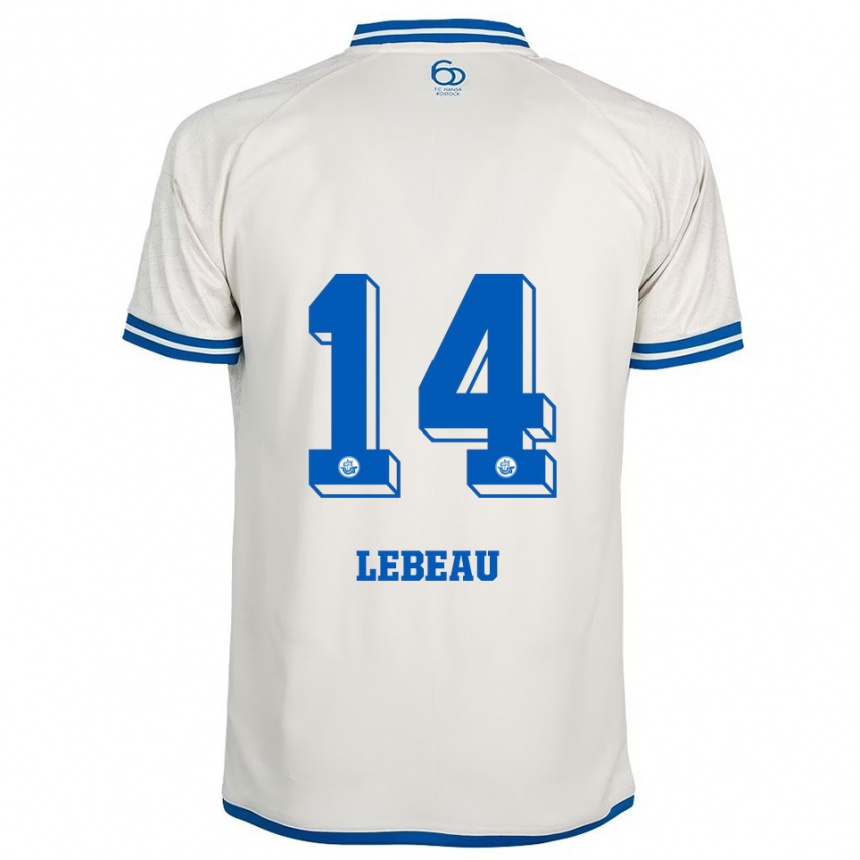 ילדים כדורגל אדריאן לבו #14 לבן כחול הרחק ג'רזי 2025/26