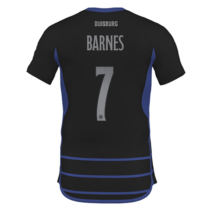 ילדים כדורגל Sejoba Barnes #7 שחור כחול הרחק ג'רזי 2025/26