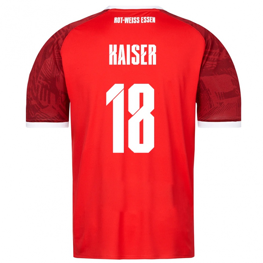 ילדים כדורגל נילס פלוריאן קייזר #18 אדום בורדו לבן הרחק ג'רזי 2025/26