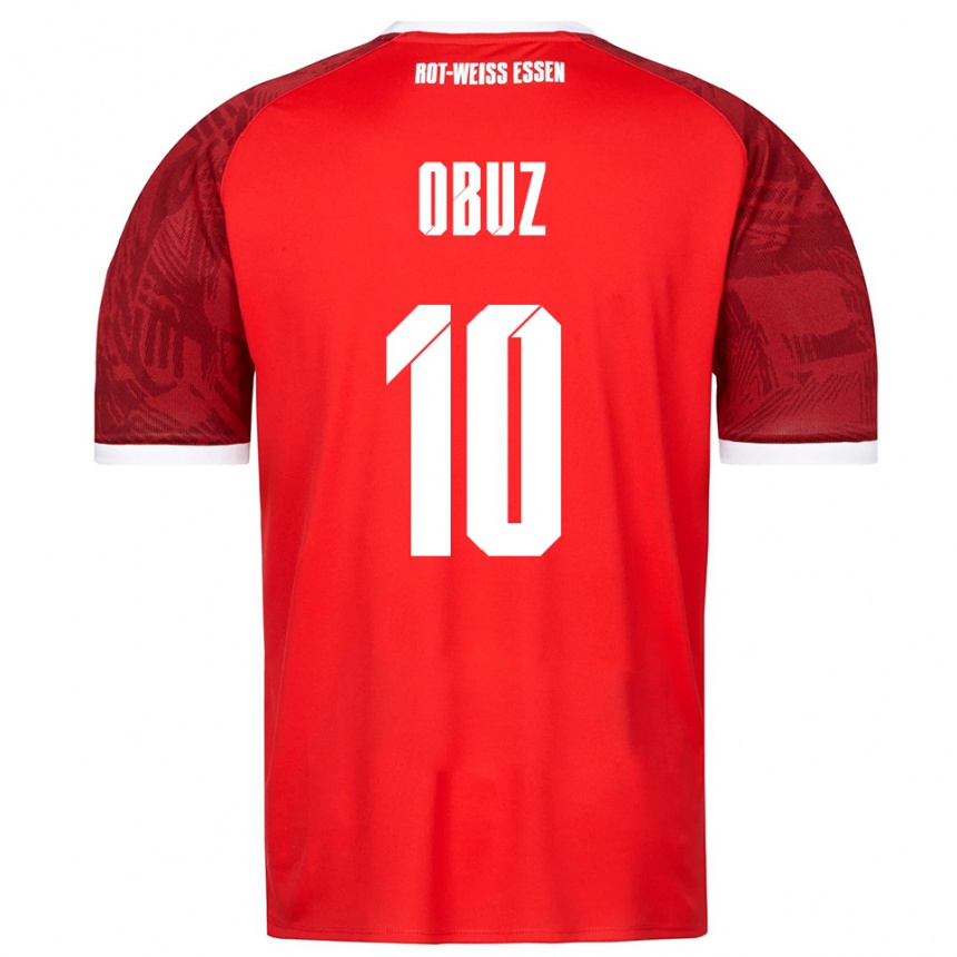 ילדים כדורגל מרווין אובוץ #10 אדום בורדו לבן הרחק ג'רזי 2025/26