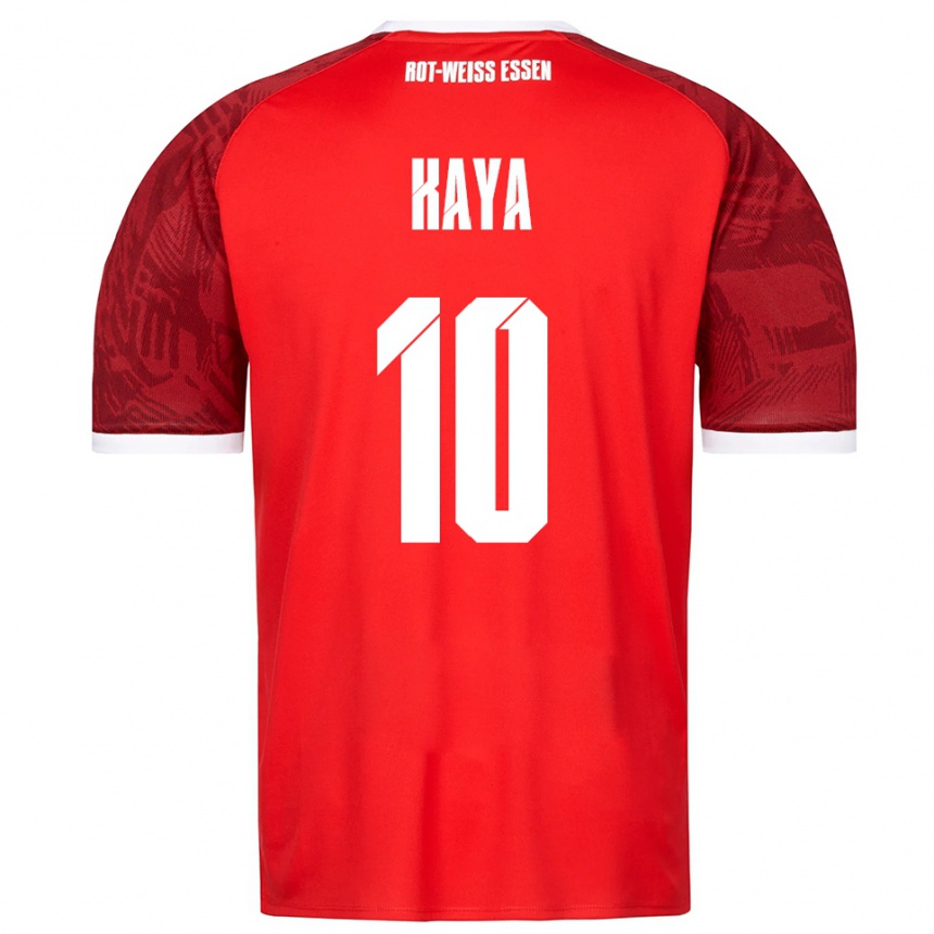 ילדים כדורגל Kamil Kaya #10 אדום בורדו לבן הרחק ג'רזי 2025/26