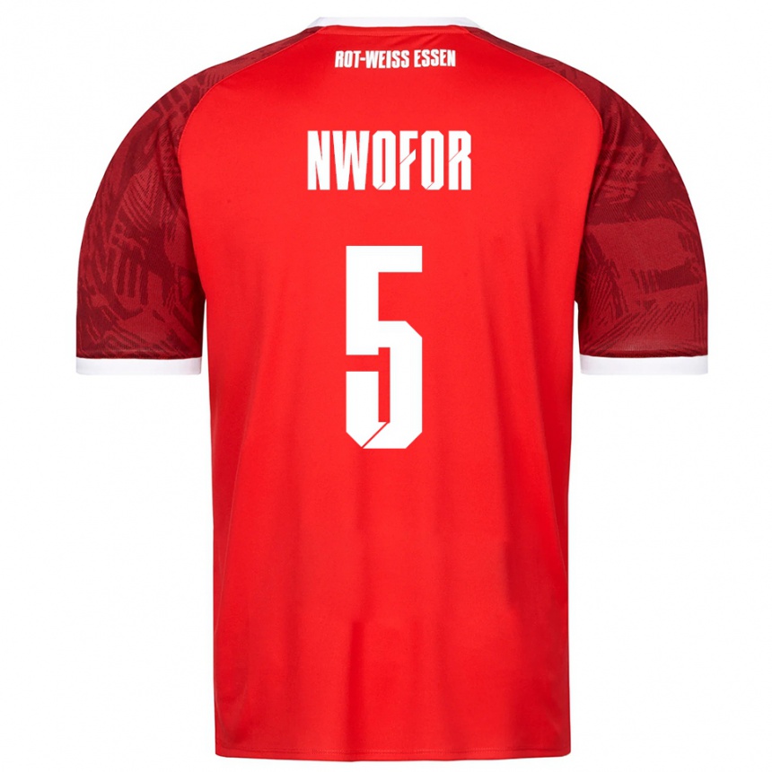 ילדים כדורגל ג'יימי נופור #5 אדום בורדו לבן הרחק ג'רזי 2025/26