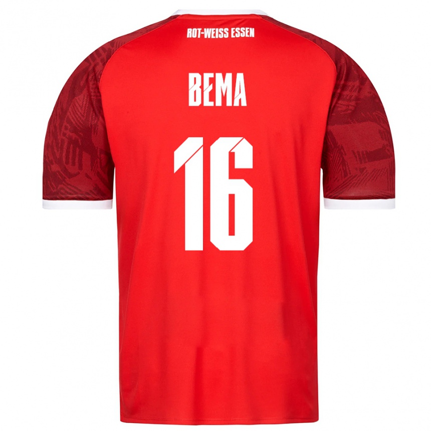 ילדים כדורגל Joel Bema #16 אדום בורדו לבן הרחק ג'רזי 2025/26