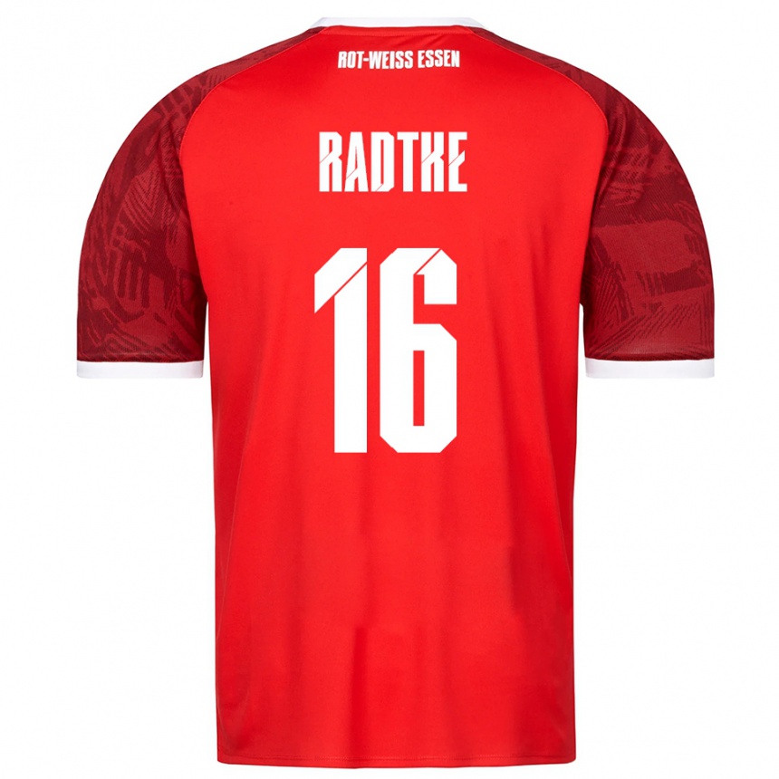 ילדים כדורגל Tim Radtke #16 אדום בורדו לבן הרחק ג'רזי 2025/26