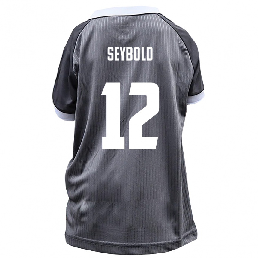 ילדים כדורגל מרווין סייבולד #12 אפור לבן הרחק ג'רזי 2025/26