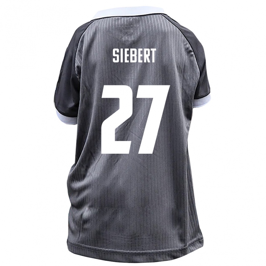 ילדים כדורגל Marcel Siebert #27 אפור לבן הרחק ג'רזי 2025/26