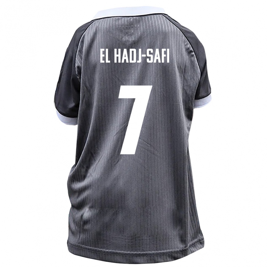 ילדים כדורגל Iljas El Hadj-Safi #7 אפור לבן הרחק ג'רזי 2025/26