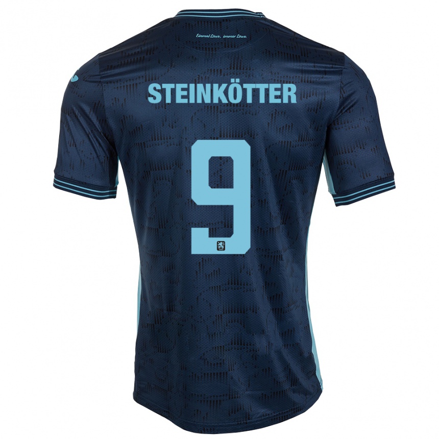 ילדים כדורגל Justin Steinkötter #9 כחול רויאל הרחק ג'רזי 2025/26