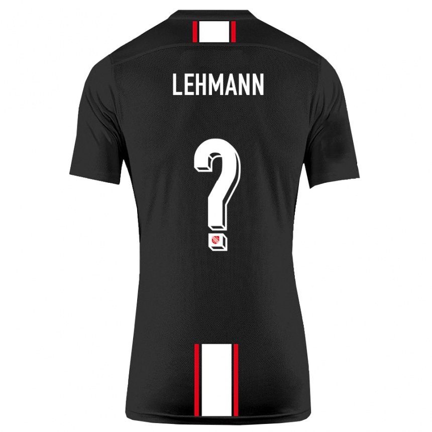 ילדים כדורגל Tom Lehmann #0 שחור לבן הרחק ג'רזי 2025/26