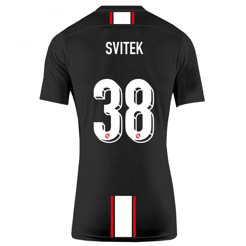 ילדים כדורגל לאון שביטק #38 שחור לבן הרחק ג'רזי 2025/26