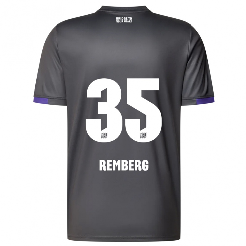 ילדים כדורגל Mats Remberg #35 אפור סגול הרחק ג'רזי 2025/26