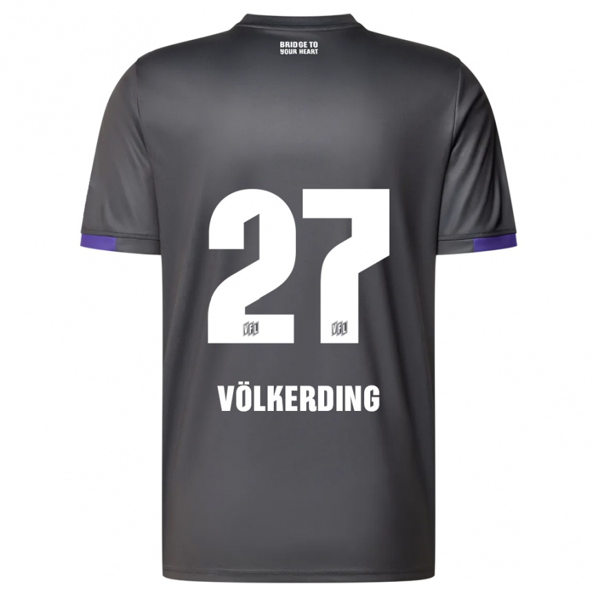 ילדים כדורגל ג׳אקוב וולקרדינג #27 אפור סגול הרחק ג'רזי 2025/26