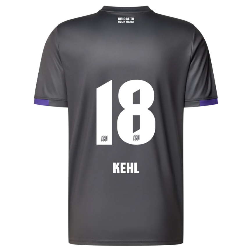 ילדים כדורגל לארס קל #18 אפור סגול הרחק ג'רזי 2025/26