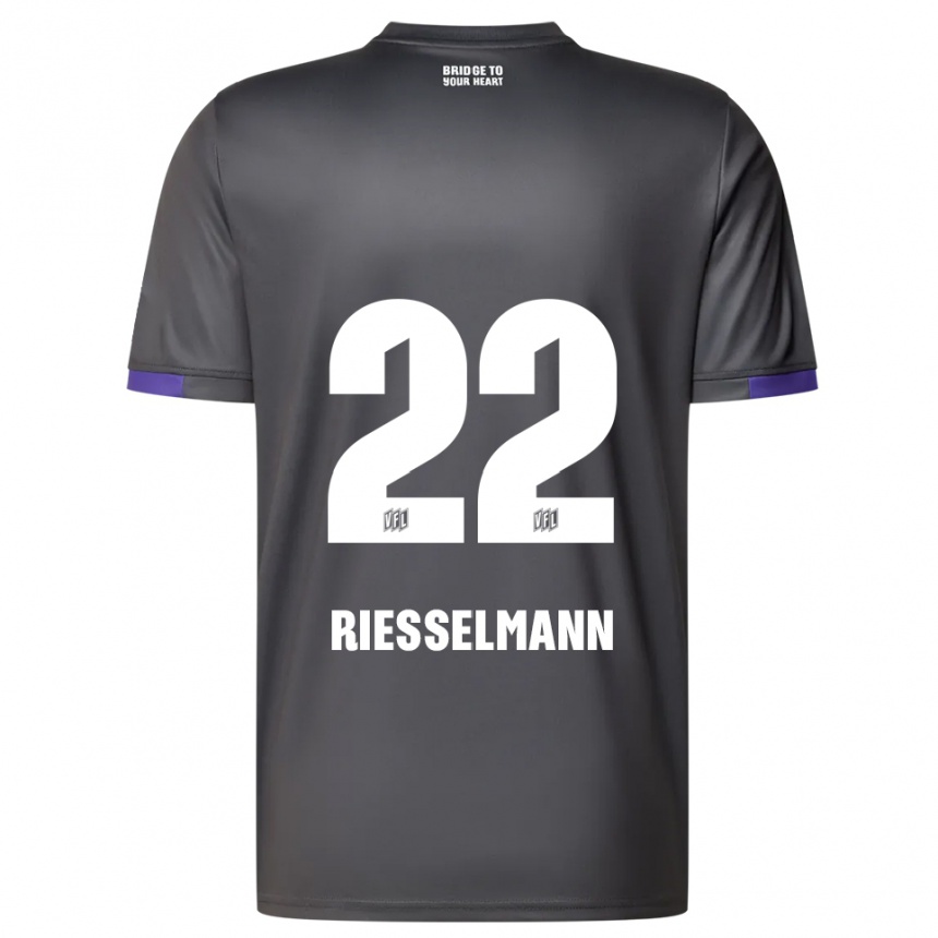 ילדים כדורגל ברנד ריסלמן #22 אפור סגול הרחק ג'רזי 2025/26