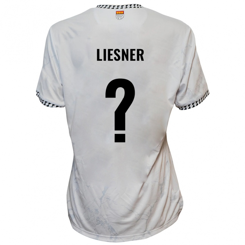 ילדים כדורגל Annalena Stephanie Liesner #0 לבן שחור הרחק ג'רזי 2025/26