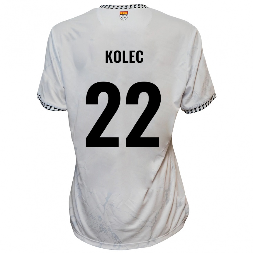 ילדים כדורגל פול קולץ׳ #22 לבן שחור הרחק ג'רזי 2025/26