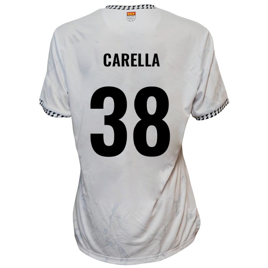 ילדים כדורגל סמואלה קארלה #38 לבן שחור הרחק ג'רזי 2025/26