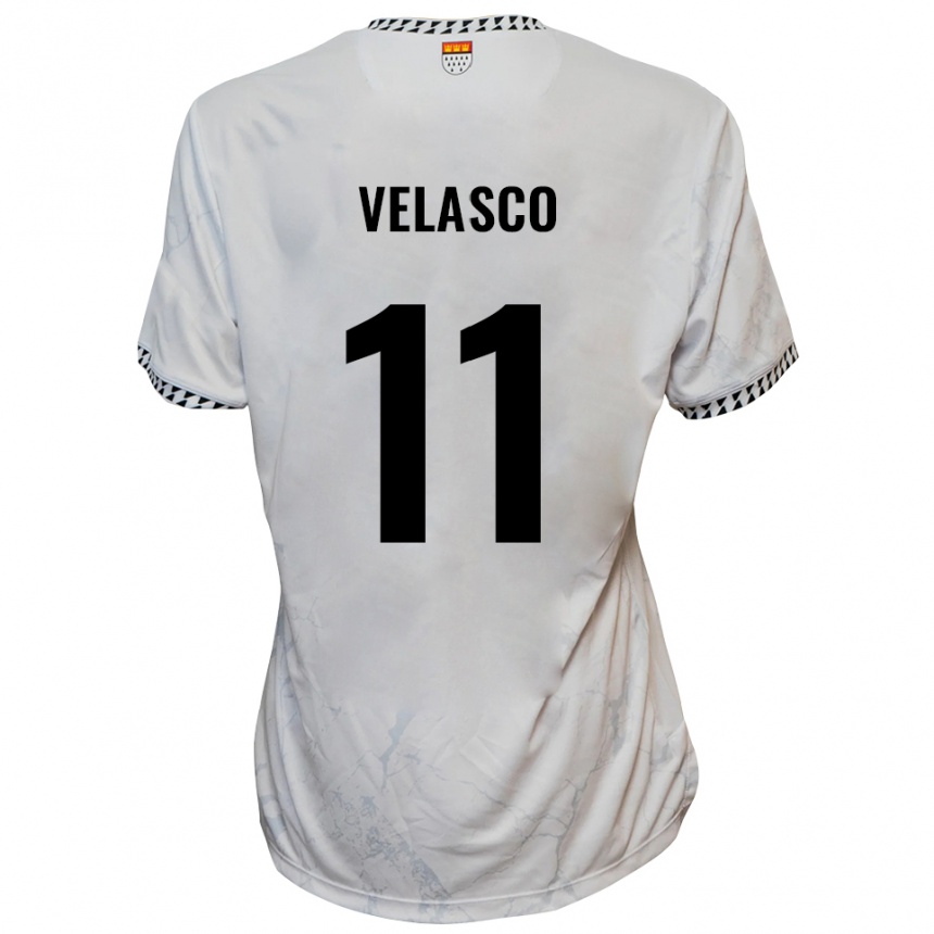 ילדים כדורגל רובין ולאסקו #11 לבן שחור הרחק ג'רזי 2025/26