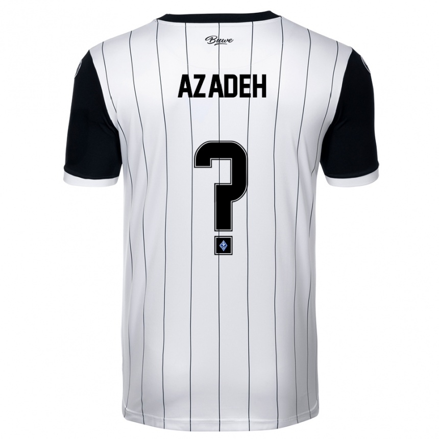 ילדים כדורגל נילס אזאדה #0 לבן שחור הרחק ג'רזי 2025/26